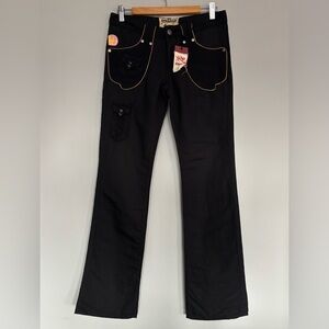 Parasuco Black Linen Pants Jeans size 27x34